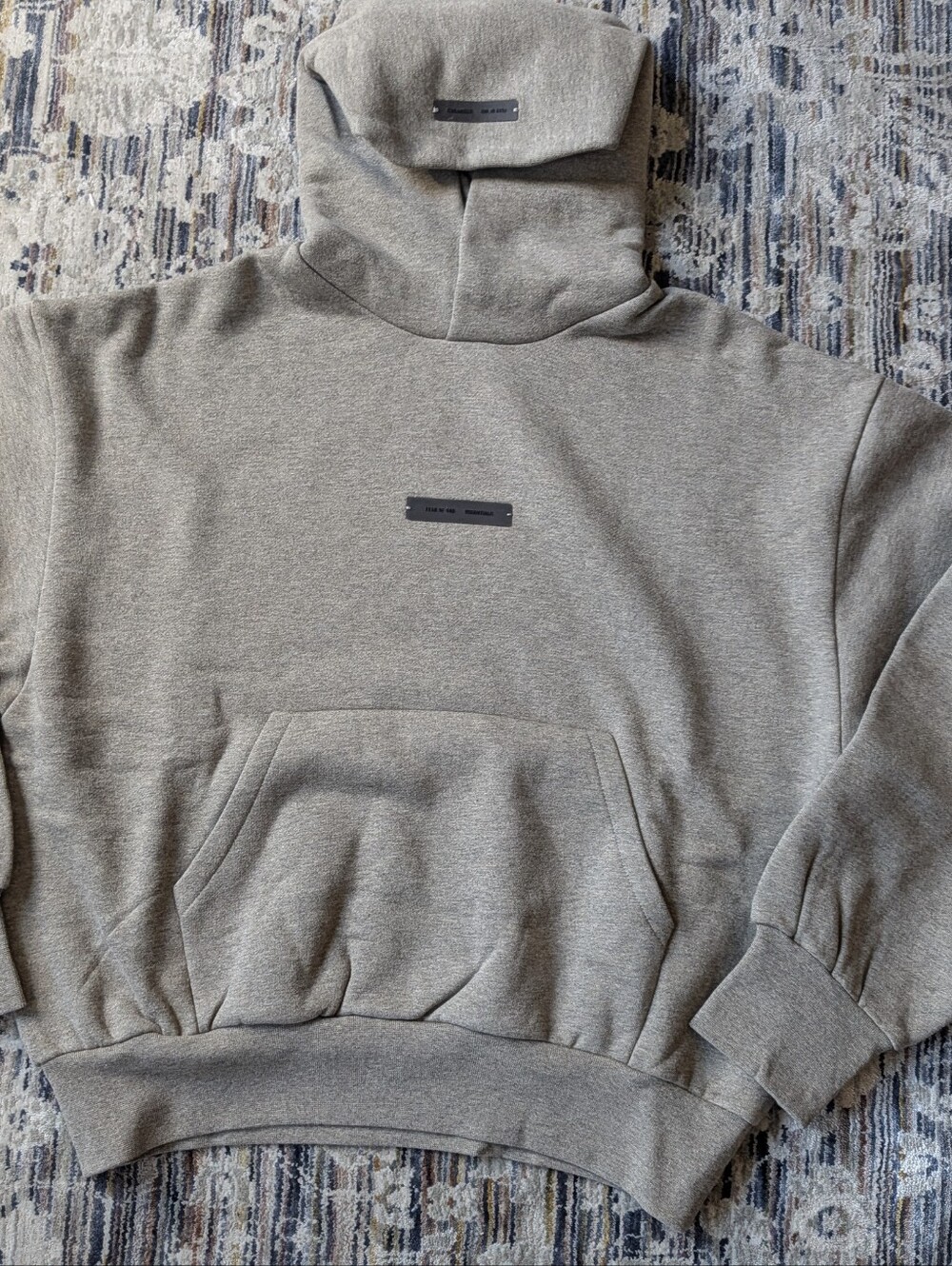 Fear of God ESSENTIALS Hoodie Homestead Heather Oatmeal XXS NWT Oversized